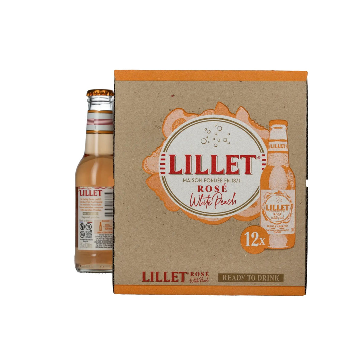 Lillet Rosé White Peach 5% ABV 12 x 0.2 l