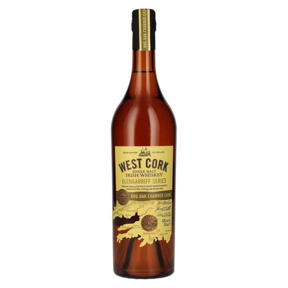 West Cork Glengarriff Series BOG OAK CHARRED CASK Single Malt Irish Whiskey 43% Vol. 0.7l