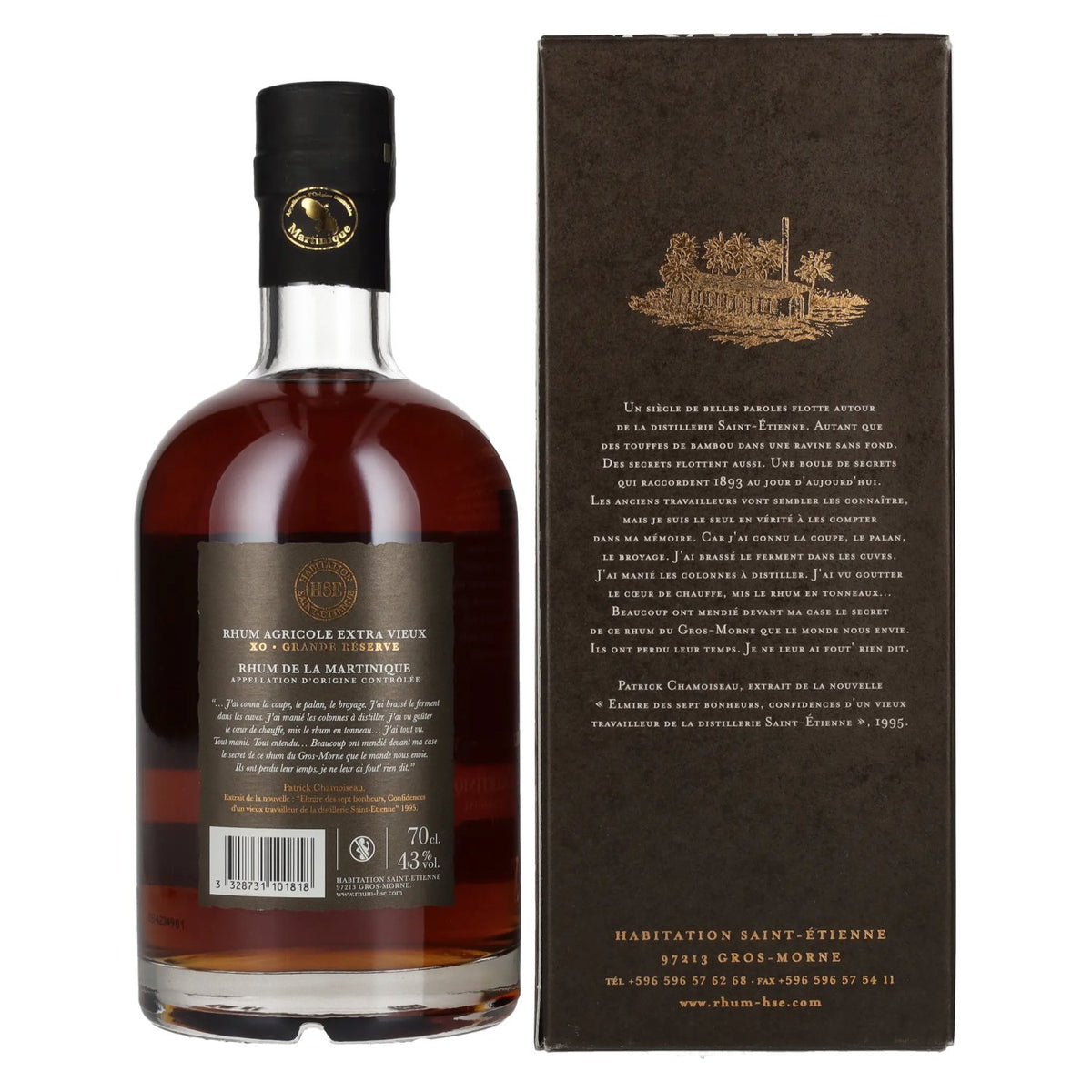 HSE Rhum Extra Vieux XO Grande Reserve 43% Vol. 0.7L in gift box