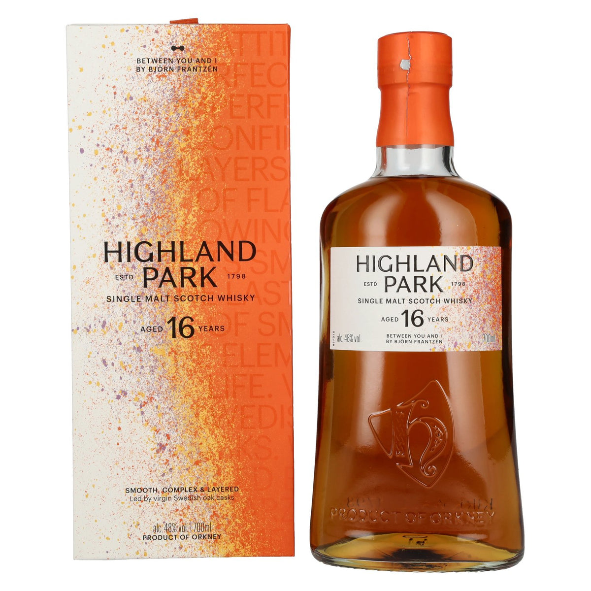 Highland Park 16 Years Old BETWEEN YOU AND I by Björn Frantzen Single Malt Scotch Whisky 48% Vol. 0.7l in Gift Box