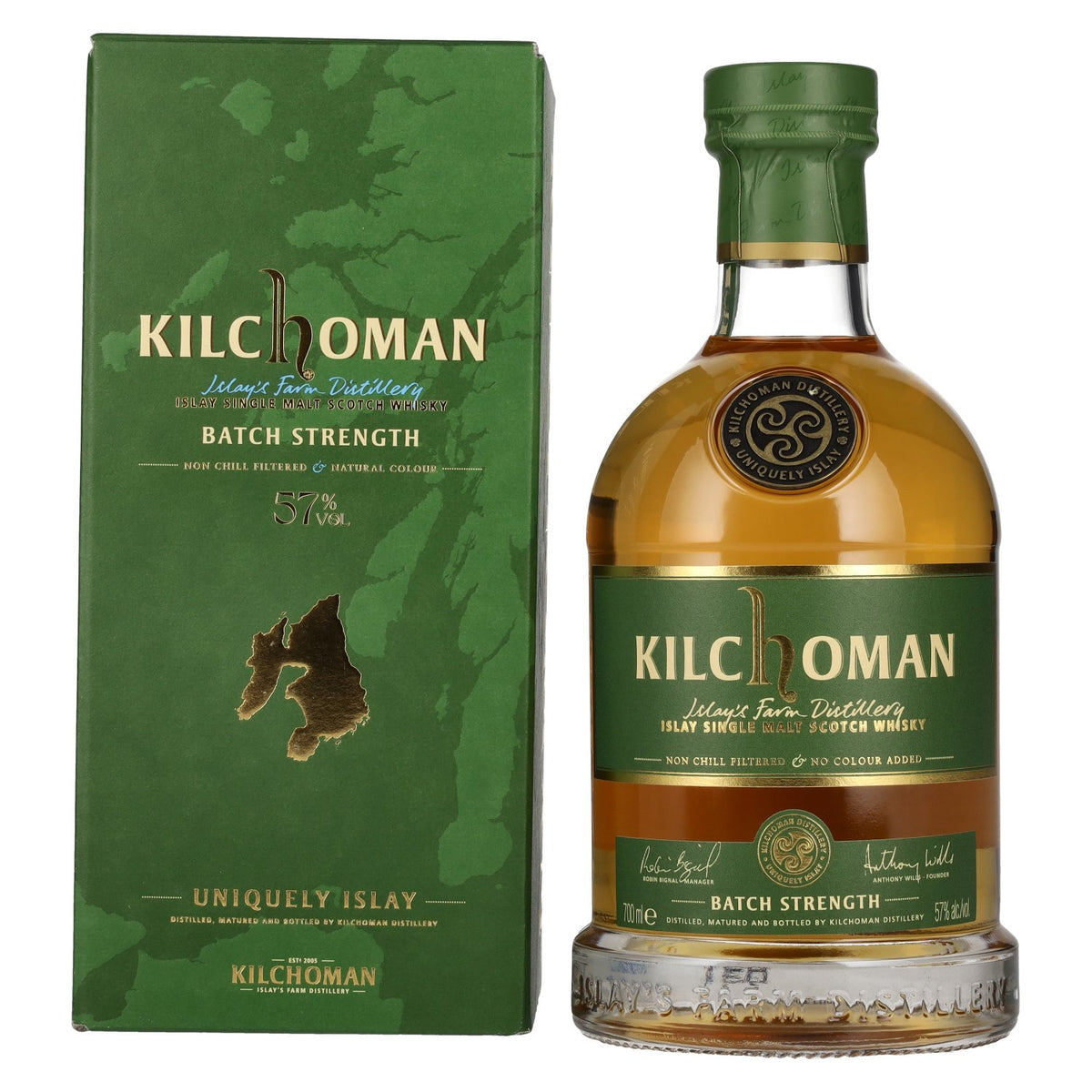 Kilchoman BATCH STRENGTH Islay Single Malt Scotch Whisky 57% Vol. 0.7L in Gift Box