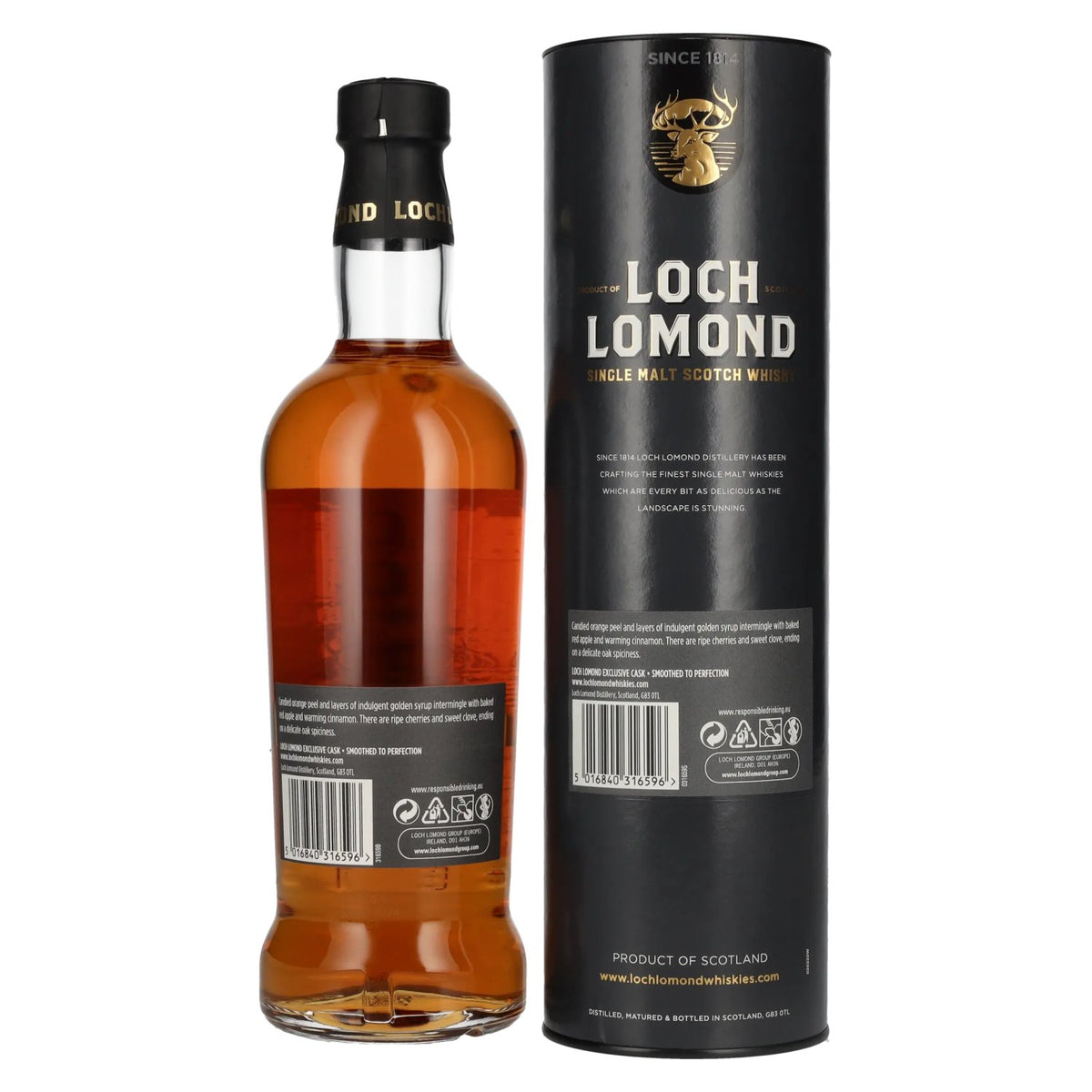 Loch Lomond 12 Years Old MADEIRA CASK Single Malt Scotch Whisky 55.3% Vol. 0.7l in gift box