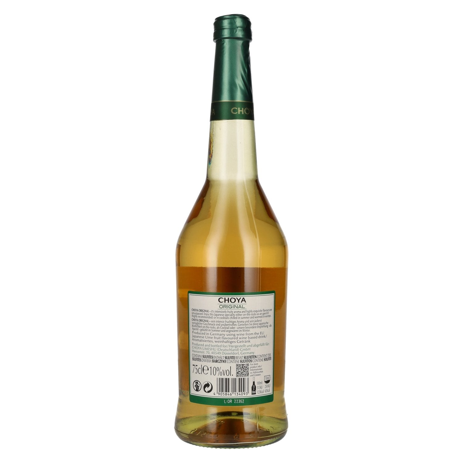 Choya Original Japanese Ume Fruit 10% Vol. 0,75l