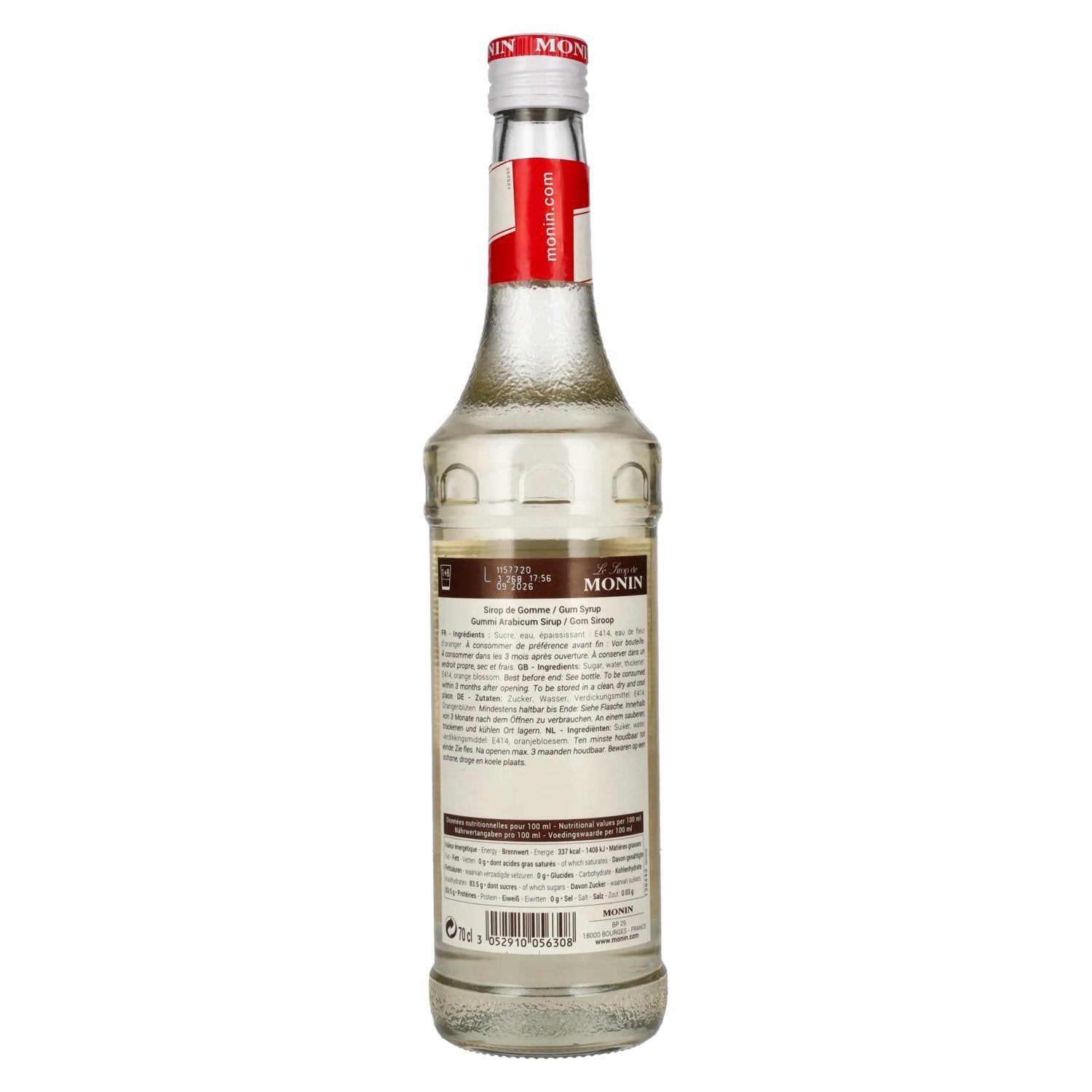Monin Gum Arabic Syrup 0.7l
