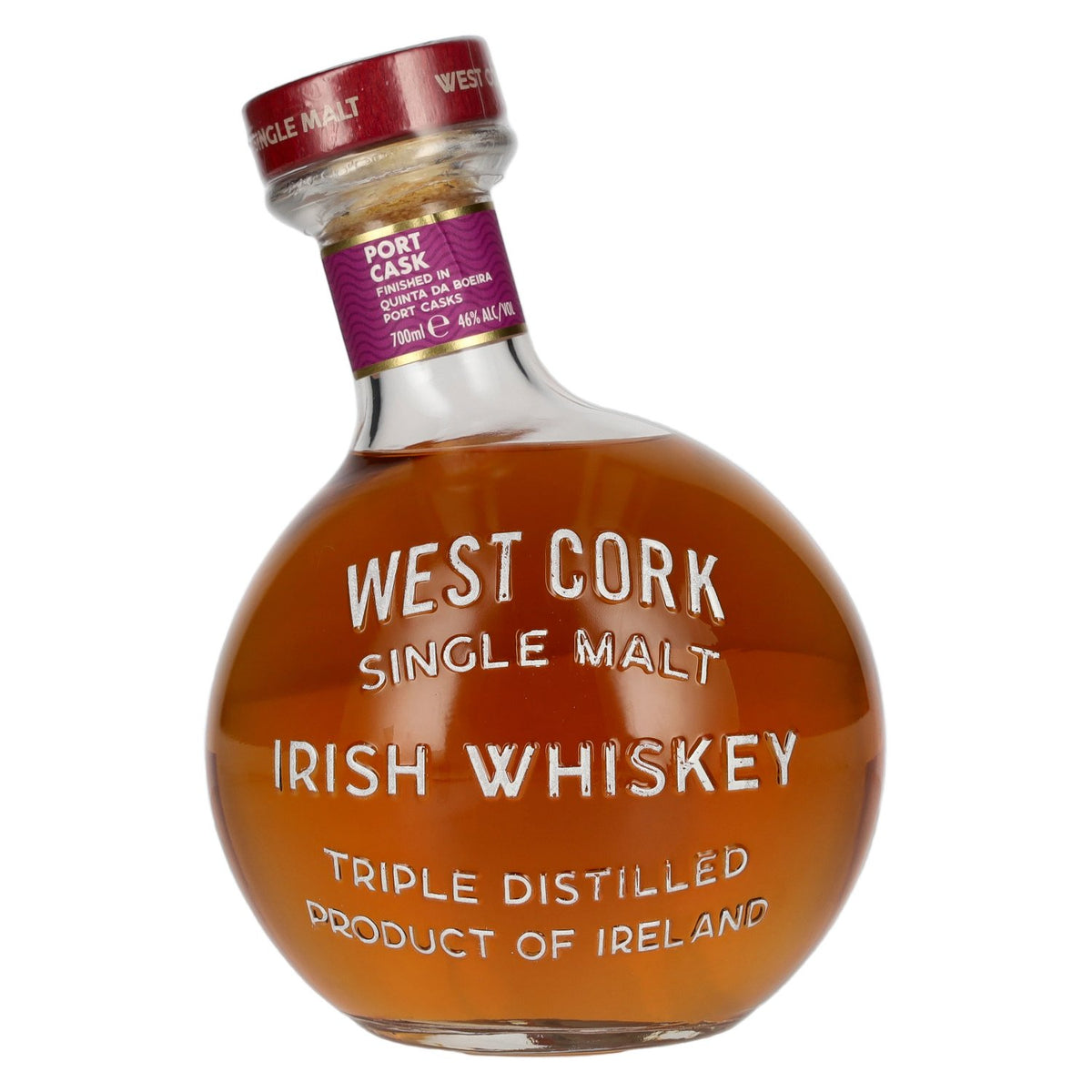 West Cork MARITIME Single Malt Irish Whiskey PORT CASK FINISHED Limited Edition 46% vol. 0.7 l