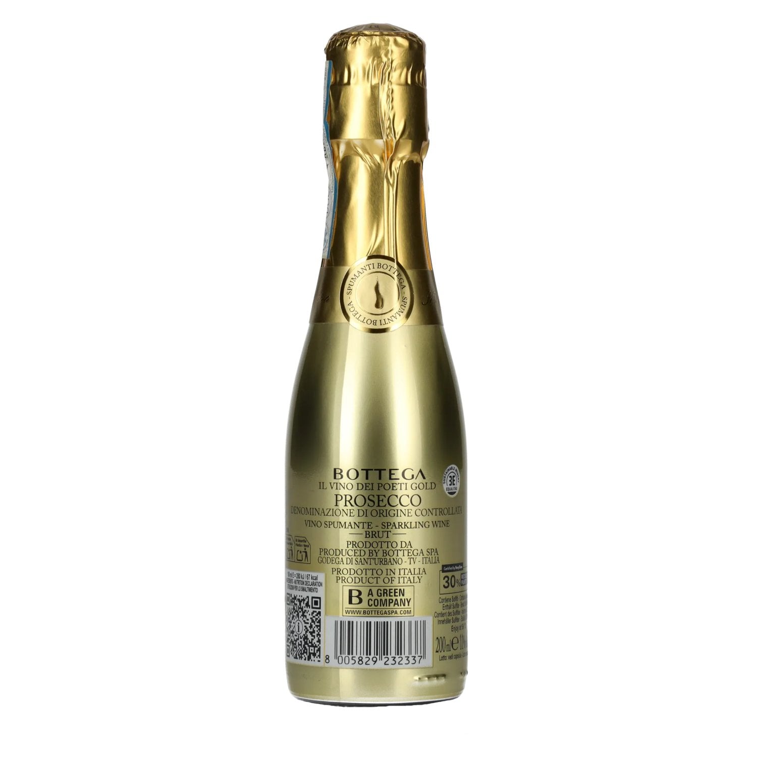 Bottega GOLD Prosecco DOC Brut 11% Vol. 0,2l