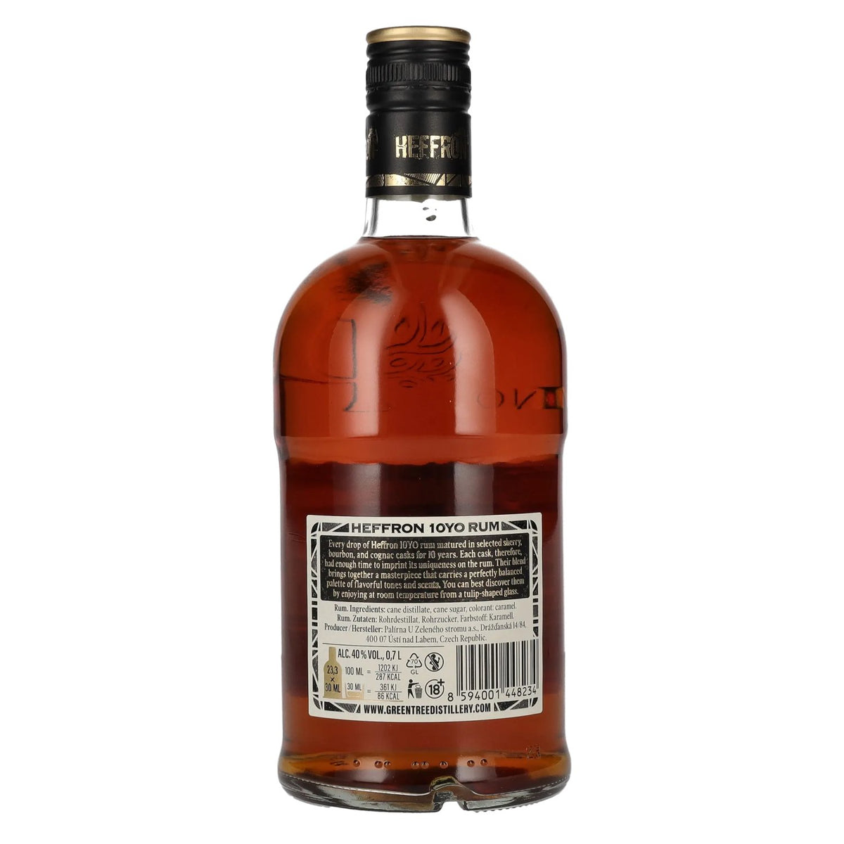 Heffron 10 Years Old Masters Edition Panama Rum 40% ABV 0.7l