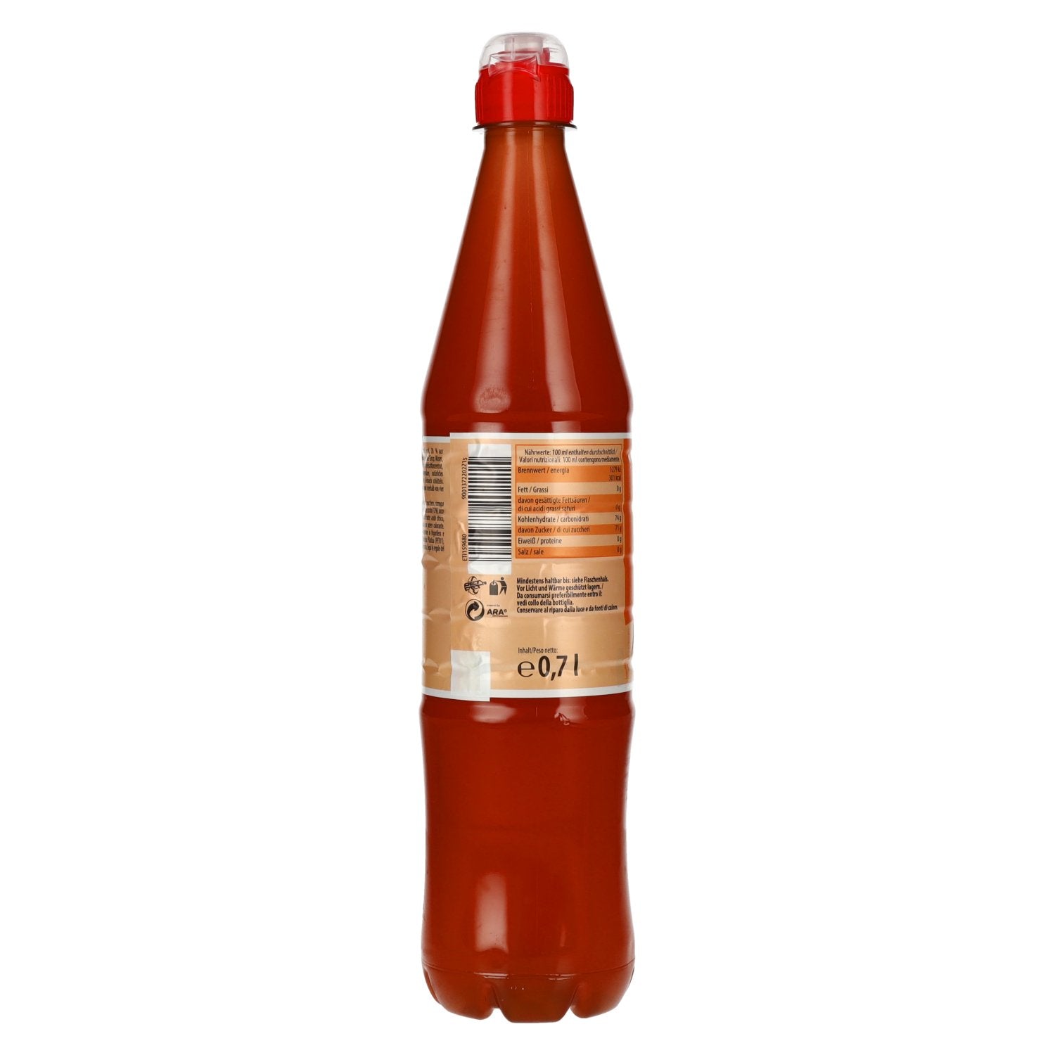 Spitz Orange Fruit Syrup 0.7l PET BBD 15/04/2026