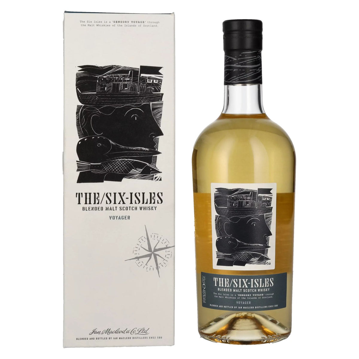 The Six Isles Blended Malt Scotch Whisky VOYAGER 46% Vol. 0.7l in gift box