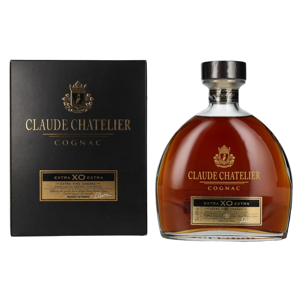 Claude Chatelier Extra XO Extra Fine Cognac 40% Vol. 0.7l in Gift Box