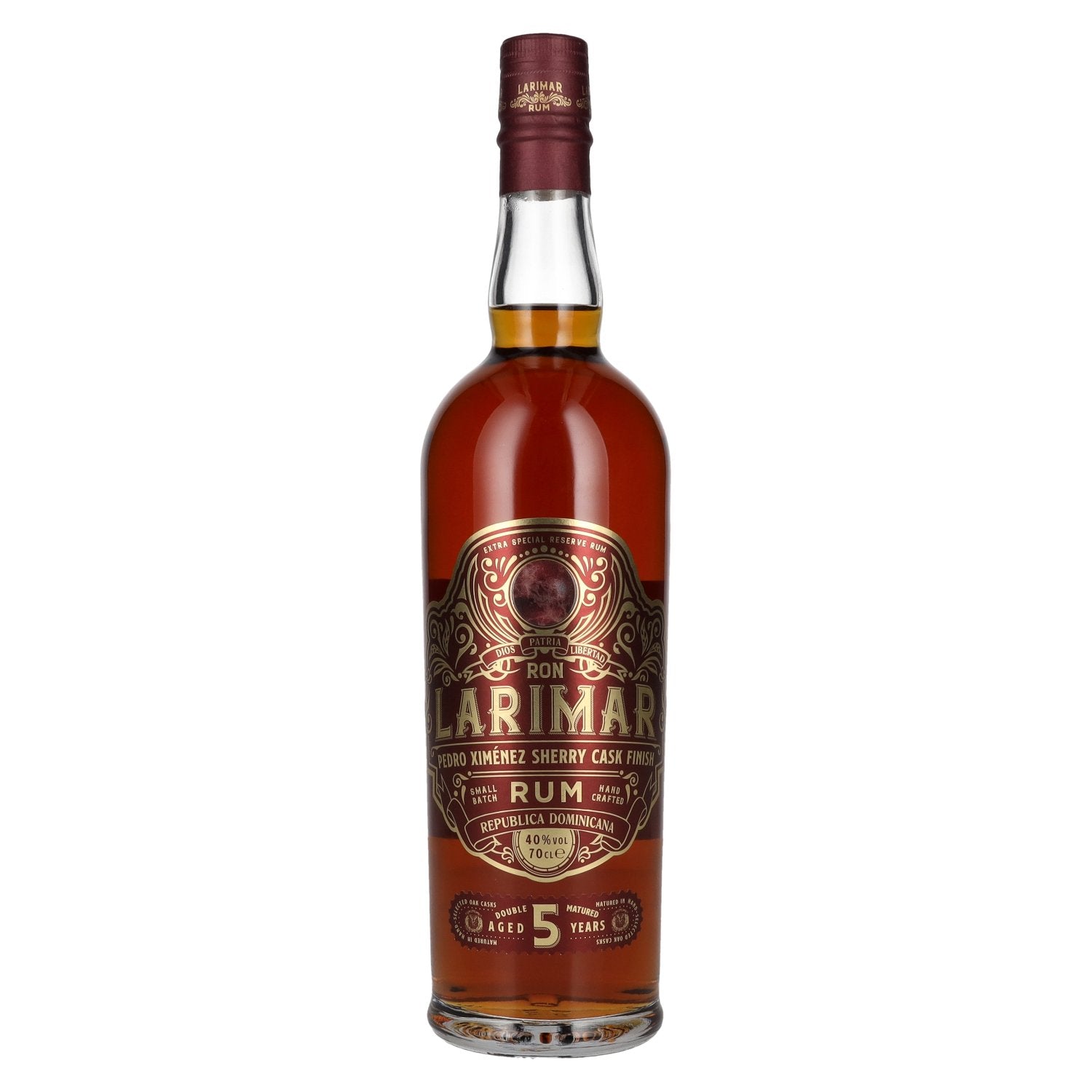 Ron Larimar 5 Years Old Small Batch Rum Pedro Ximénez Sherry Cask Finish 40% Vol. 0.7l