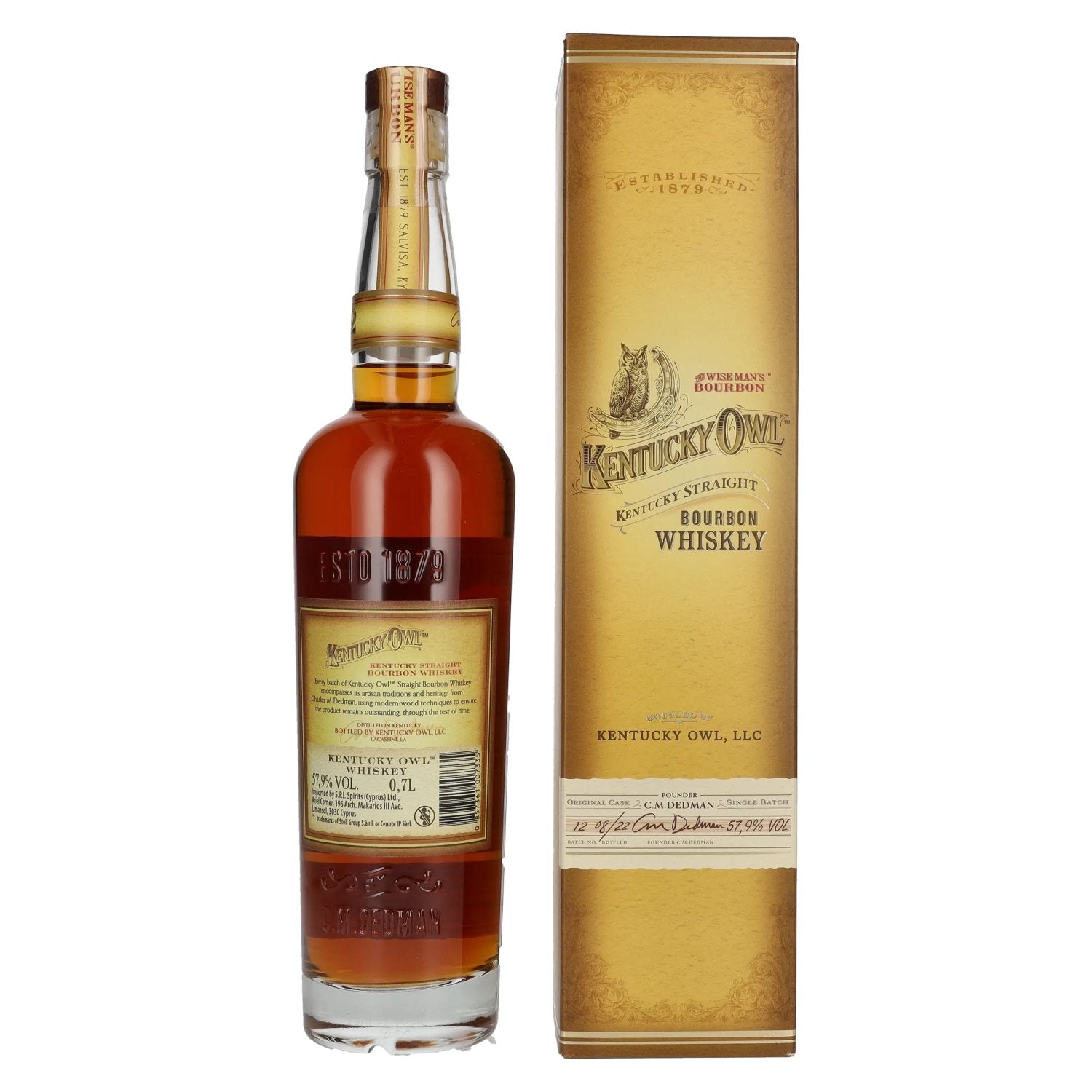 Kentucky Owl Kentucky Straight BOURBON Whiskey Batch No. 12 57.9% Vol. 0.7l in gift box