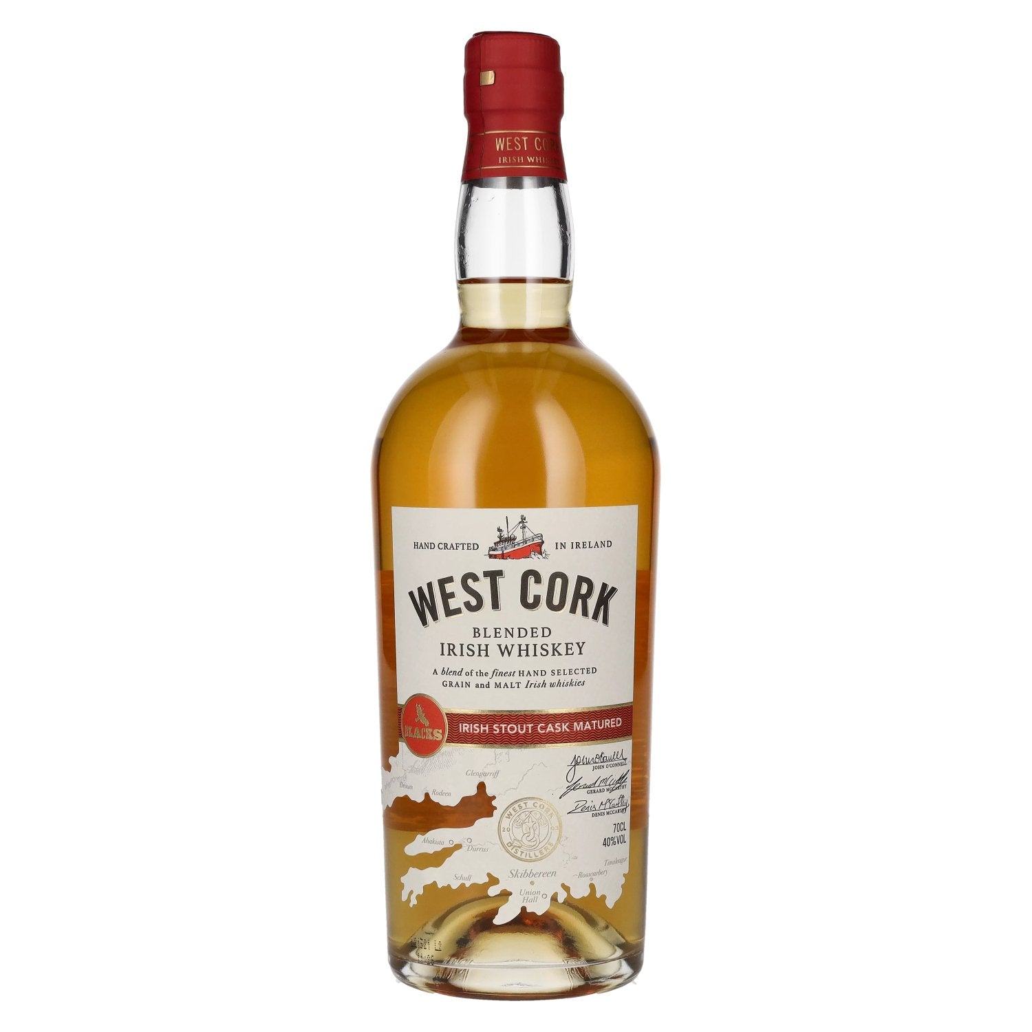 West Cork Blended Irish Whiskey IRISH STOUT CASK FINISH 40% Vol. 0.7l