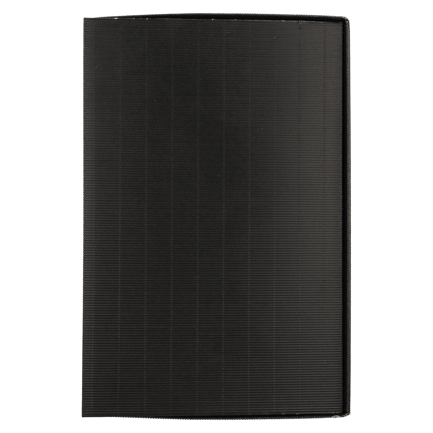 Gift box BLACK open corrugated 6-pack 38 cm