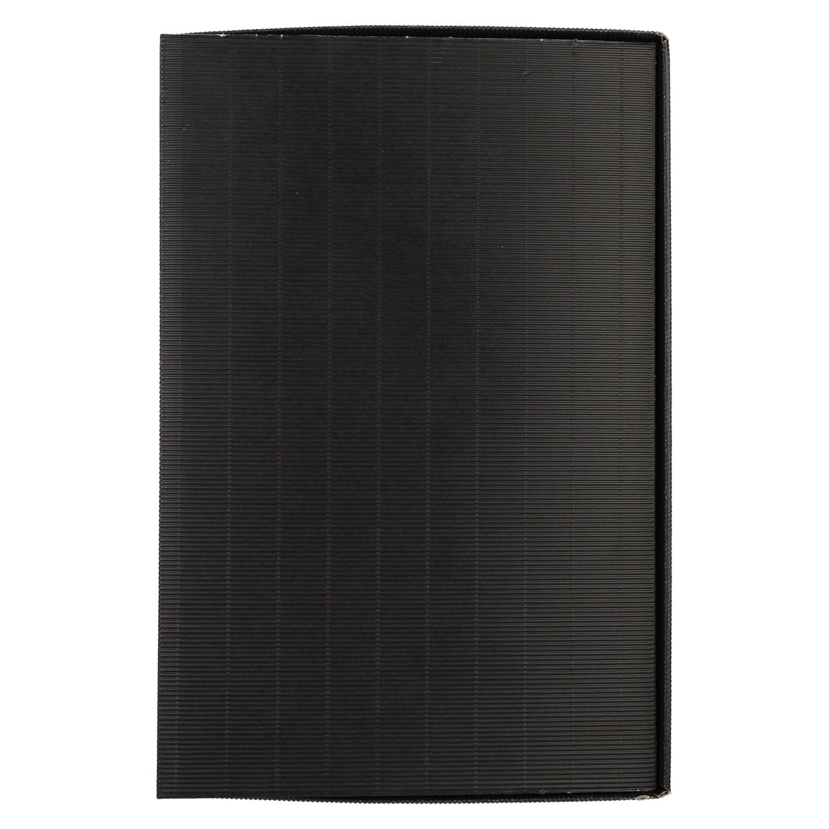 Präsentkarton SCHWARZ offene Welle 6er 38 cm