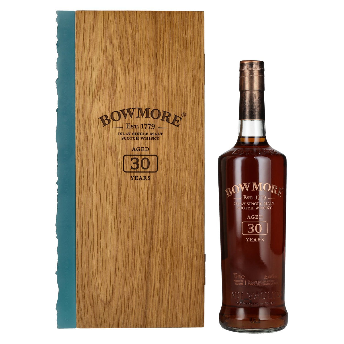 Bowmore 30 Years Old Islay Single Malt 45,9% Vol. 0,7l in Holzkiste