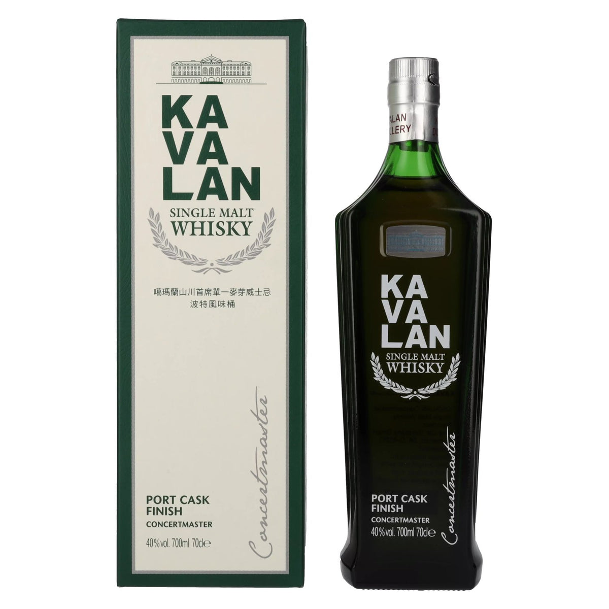 Kavalan CONCERTMASTER Port Cask Finish Single Malt Whisky 40% Vol. 0.7l in Gift Box