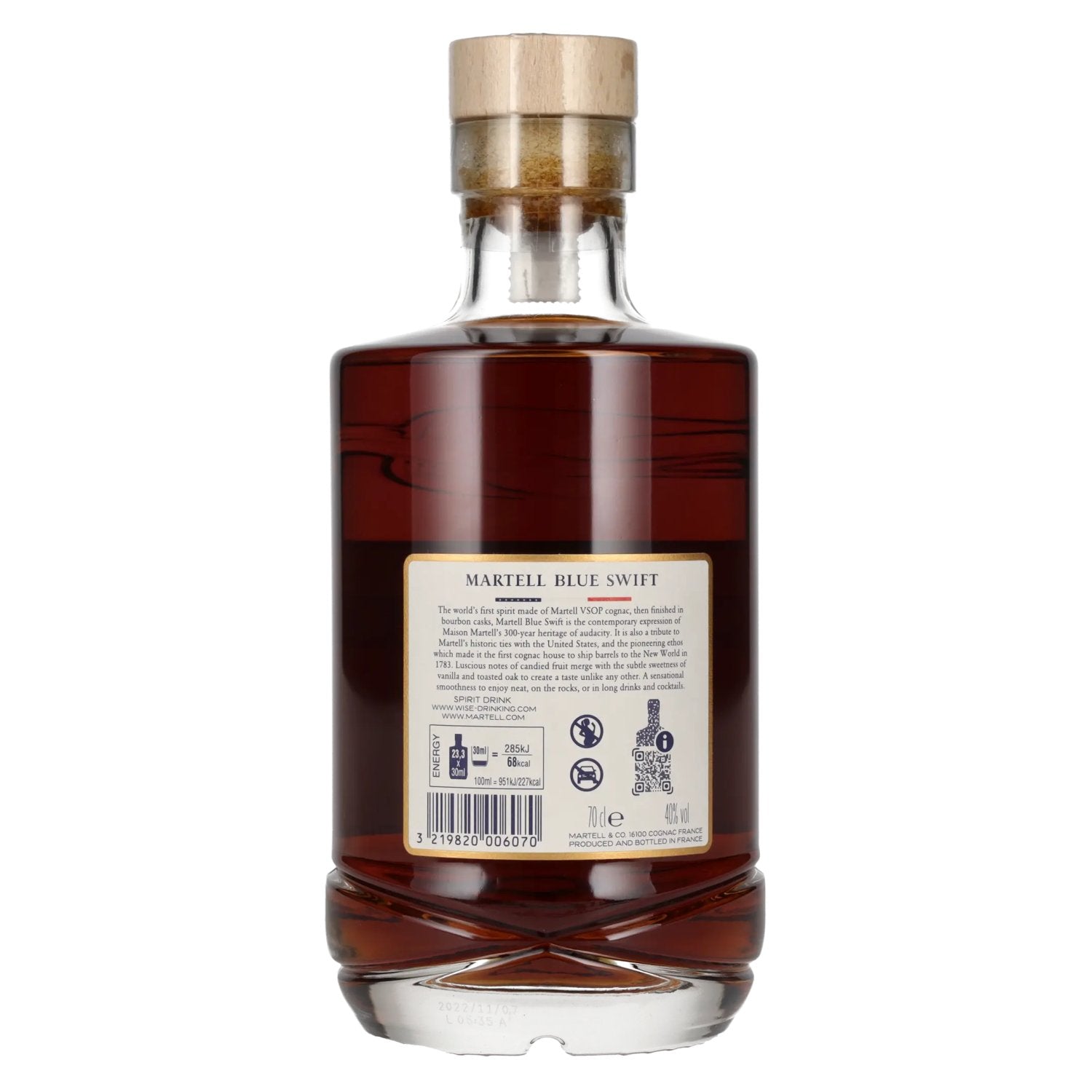 Martell Blue Swift Spirit Drink 40% Vol. 0,7l