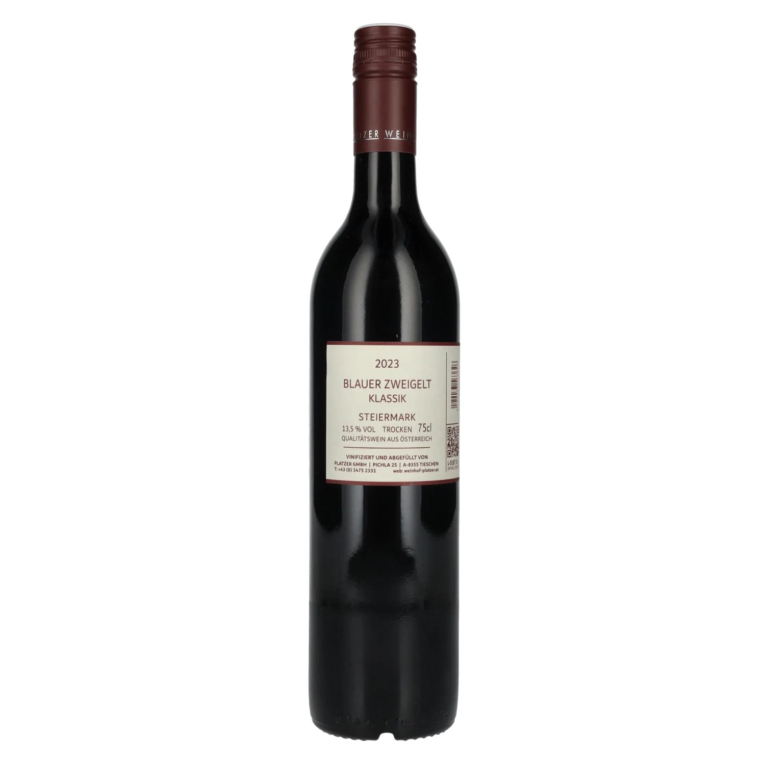 Platzer Blauer Zweigelt Klassik Steiermark 2023 13,5% Vol. 0,75l
