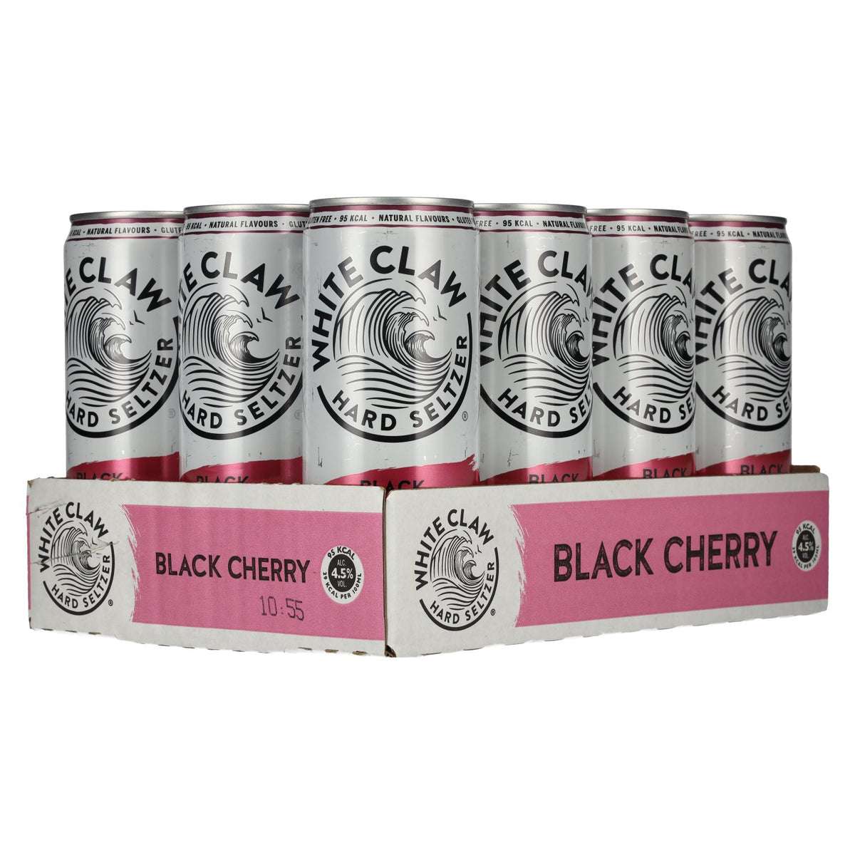 White Claw Hard Seltzer Black Cherry 4.5% ABV 12 x 0.33 l tins (deposit)