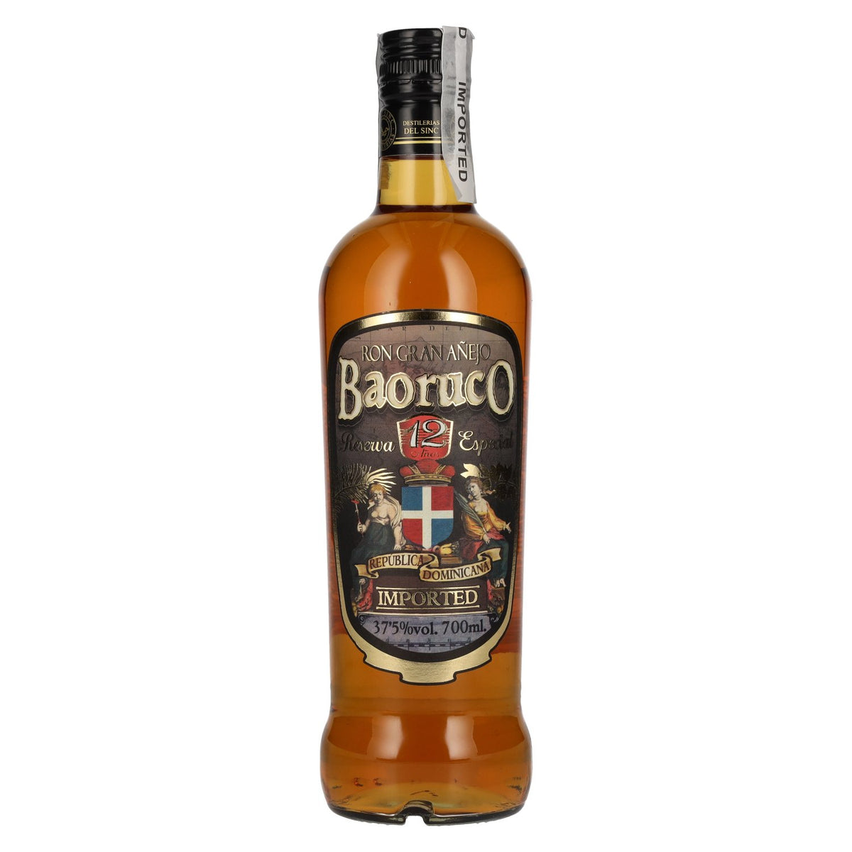 Ron Baoruco Ron Gran Añejo 12 Años Rum 37.5% vol. 0.7 l
