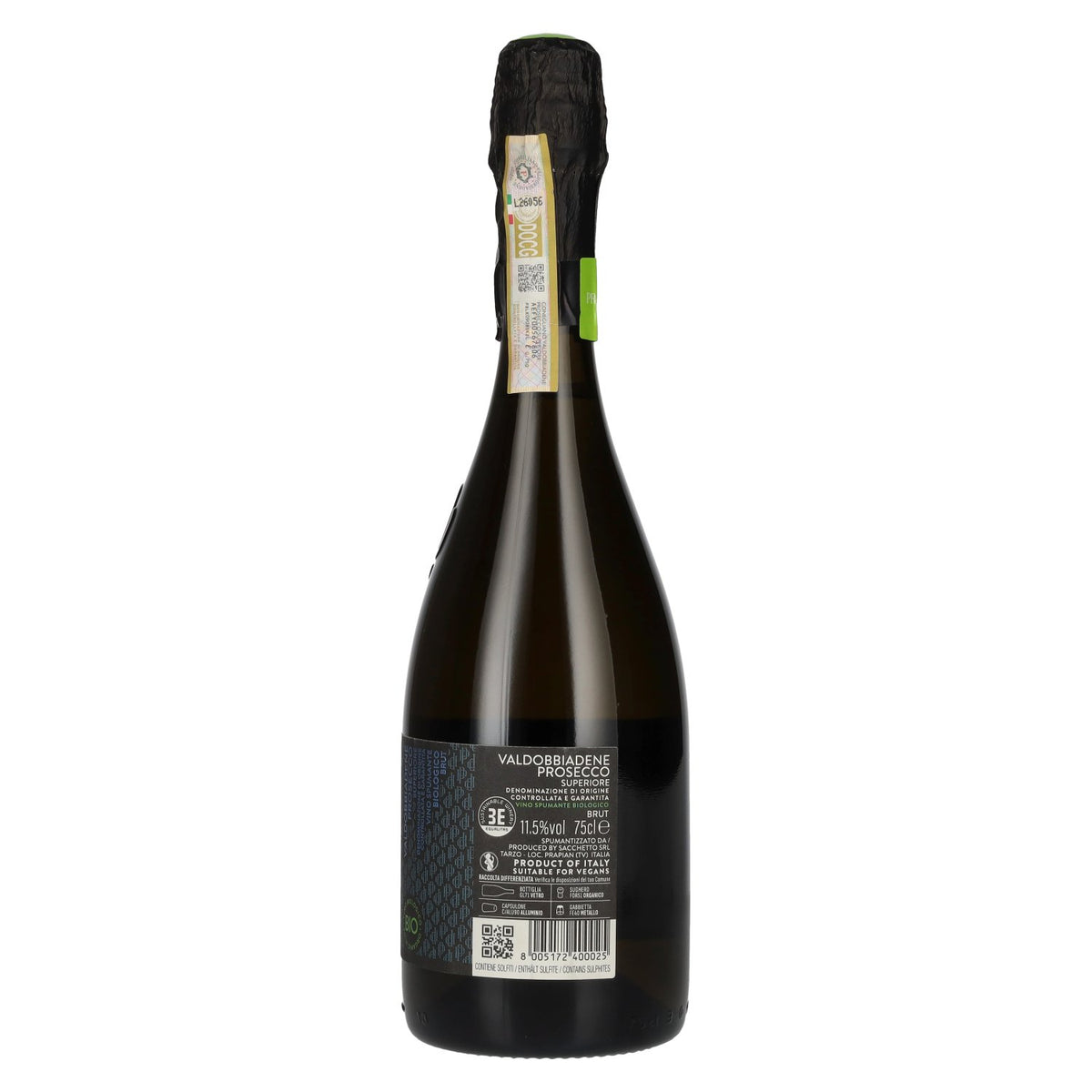 Sacchetto Prapian Col de L'Utia Valdobbiadene Prosecco Superiore Biologico Brut DOCG 11.5% vol. 0.75 l