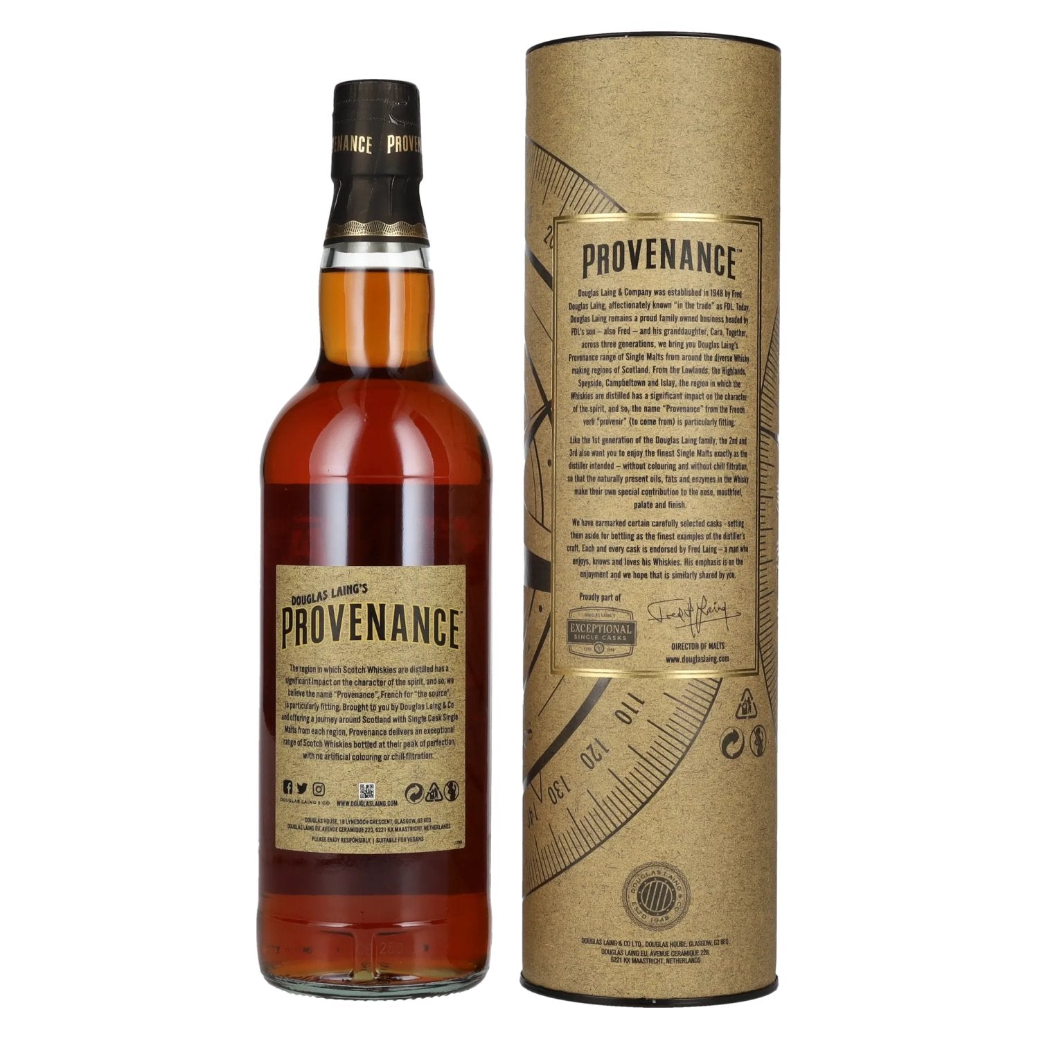 Douglas Laing PROVENANCE Ardmore 8 Years Old Single Cask Single Malt Scotch Whisky 2014 46% Vol. 0.7L in gift box