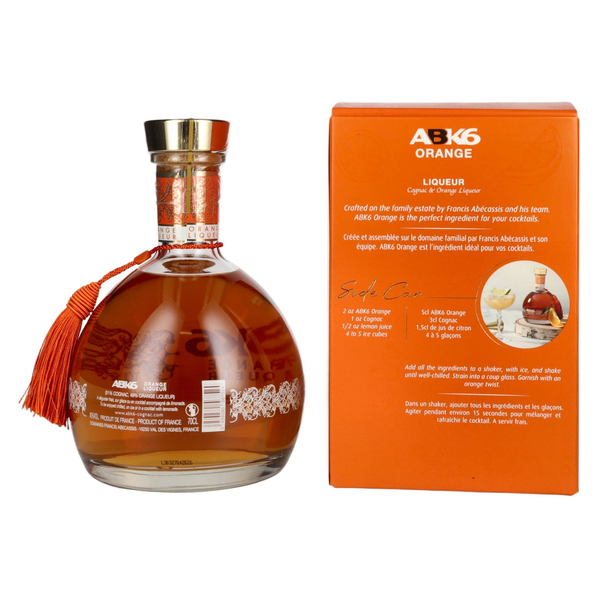 ABK6 Orange Liqueur 40% vol. 0.7 l in a gift box