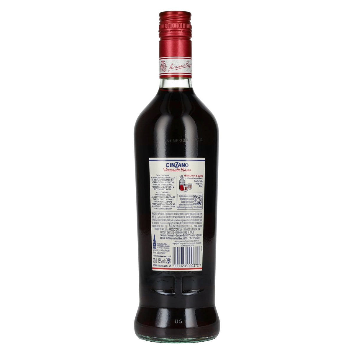 Cinzano Vermouth ROSSO 15% Vol. 0.75l