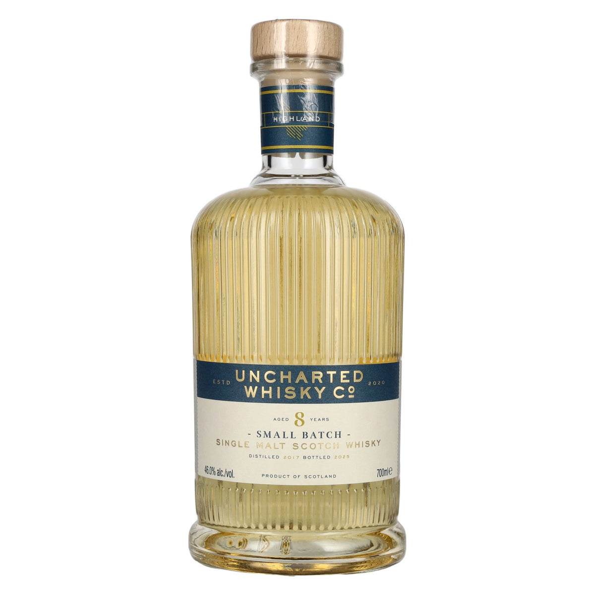 Uncharted Whisky Co 8 Years Old Small Batch Single Malt Scotch Whisky 2017 46% ABV 0.7l