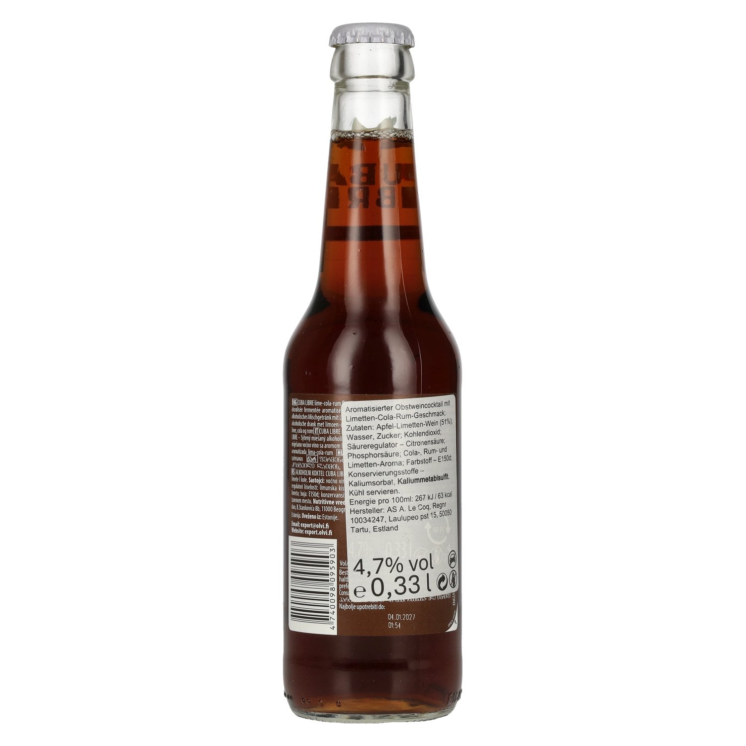 Le Coq CUBA LIBRE 4,7% Vol. 0,33l