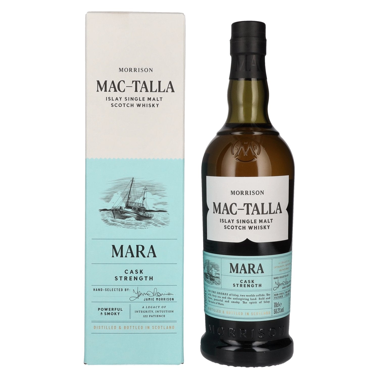 Mac-Talla Morrison MARA Cask Strength Islay Single Malt Scotch Whisky 58.2% Vol. 0.7L in Gift Box