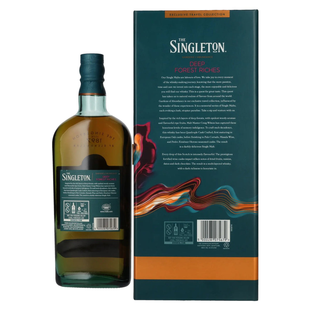 The Singleton Glendullan DEEP FOREST RICHES Single Malt Scotch Whisky 44.8% Vol. 0.7l in gift box