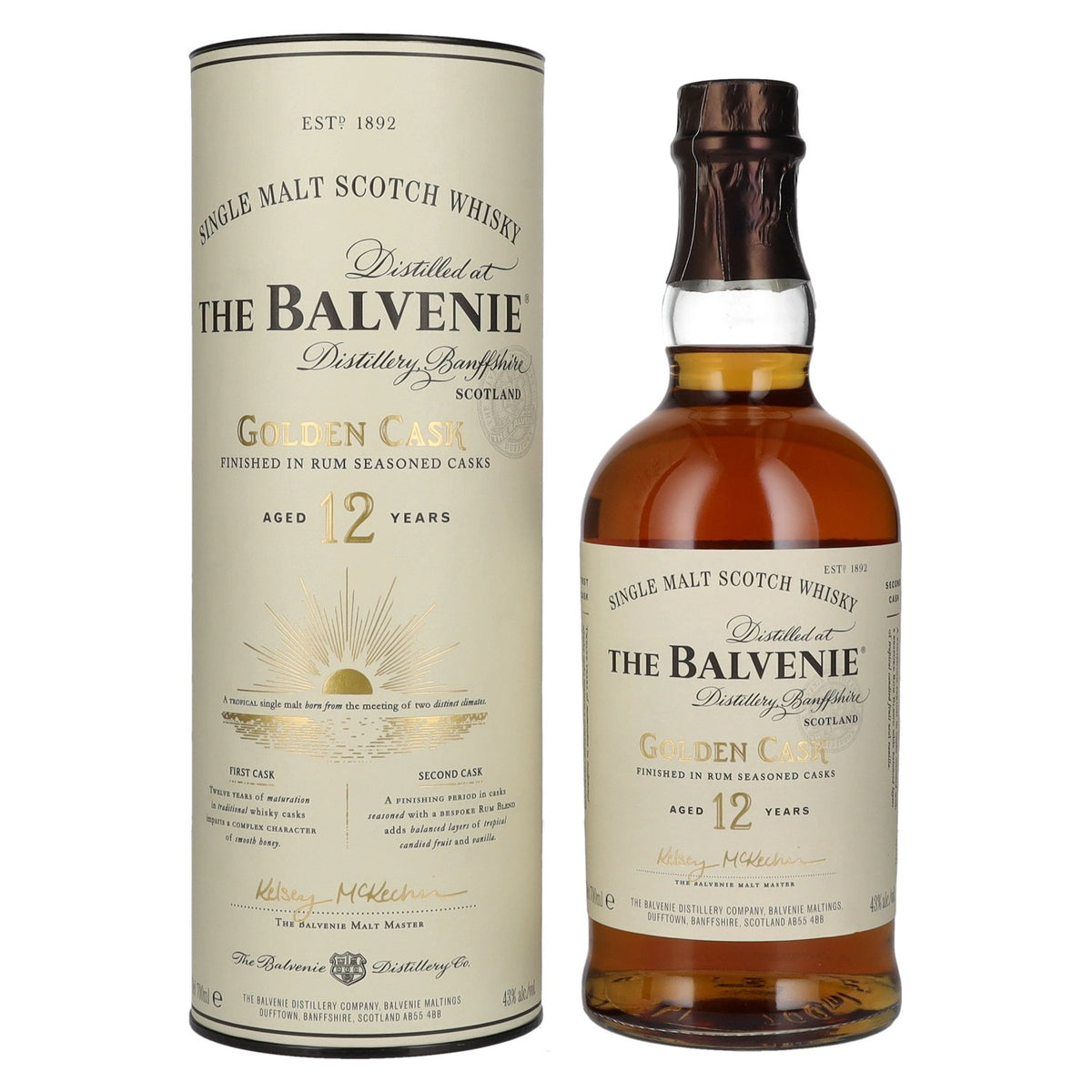 The Balvenie 12 Years Old Golden Cask 43% Vol. 0.7l in gift box