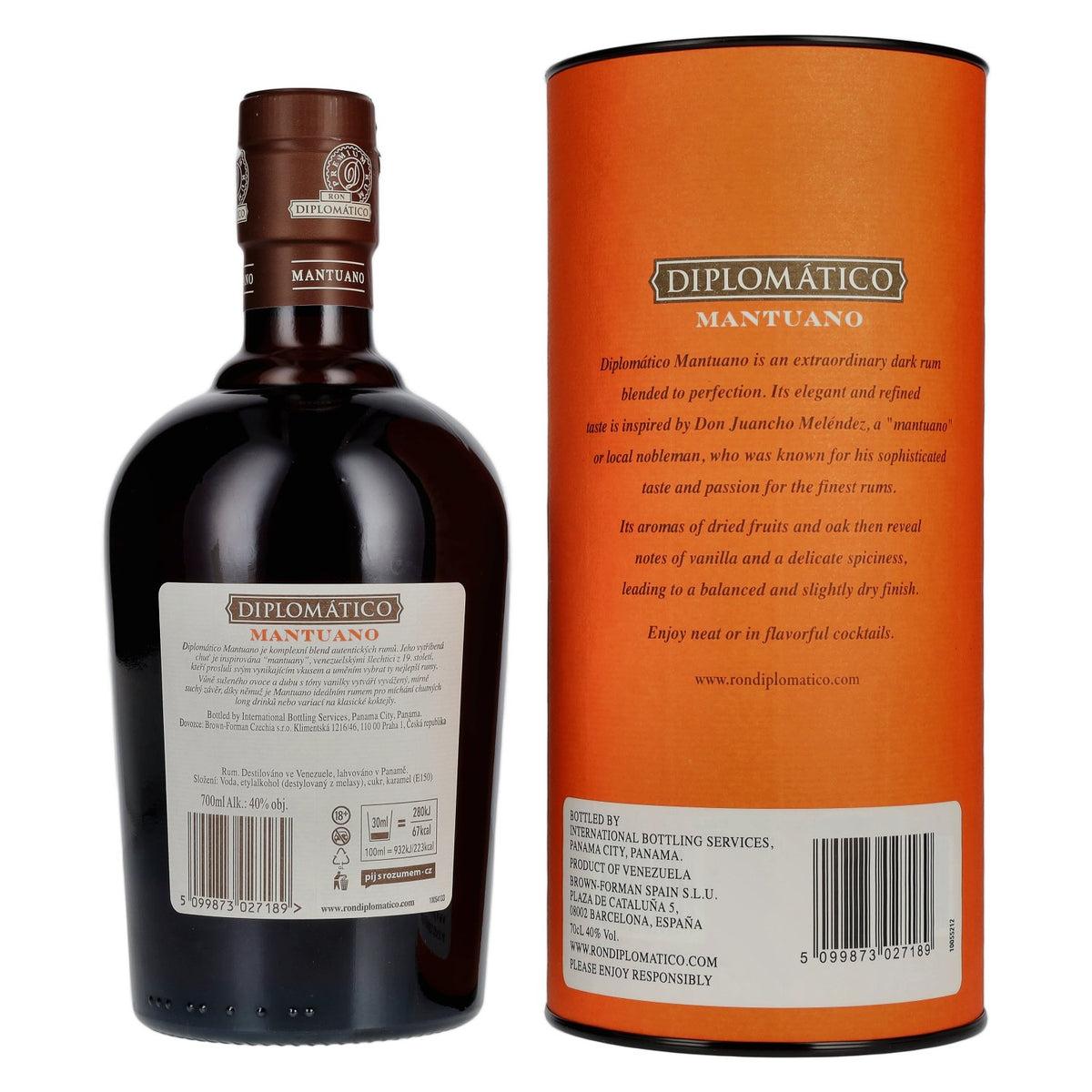 Diplomático Mantuano Extra Añejo Rum 40% Vol. 0.7l in Gift Box