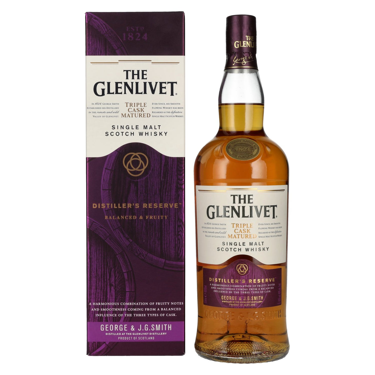 The Glenlivet DISTILLER'S RESERVE Triple Cask Matured 40% Vol. 1l in Geschenkbox