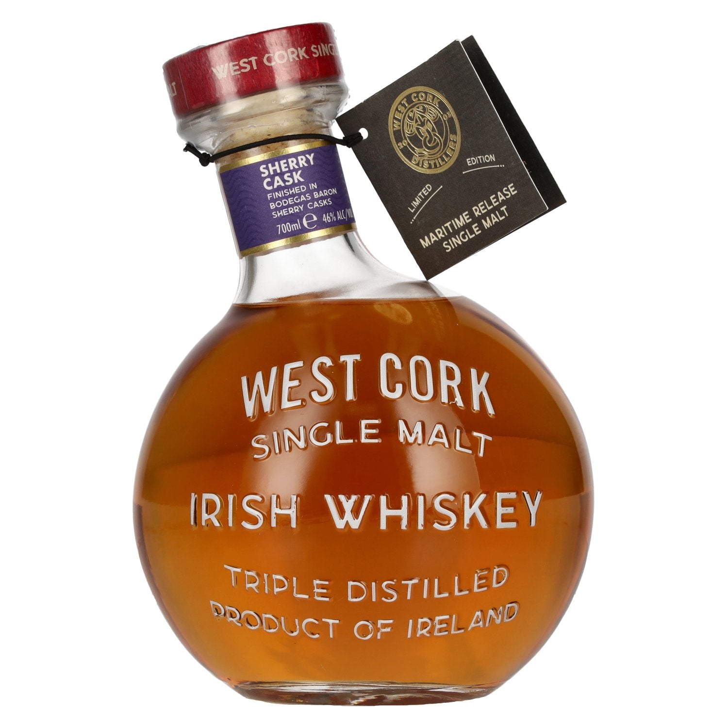 West Cork MARITIME Single Malt Irish Whiskey SHERRY CASK FINISHED Limited Edition 46% Vol. 0.7l