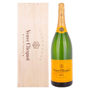Veuve Clicquot Champagne Brut Yellow Label 12% Vol. 3l in wooden box