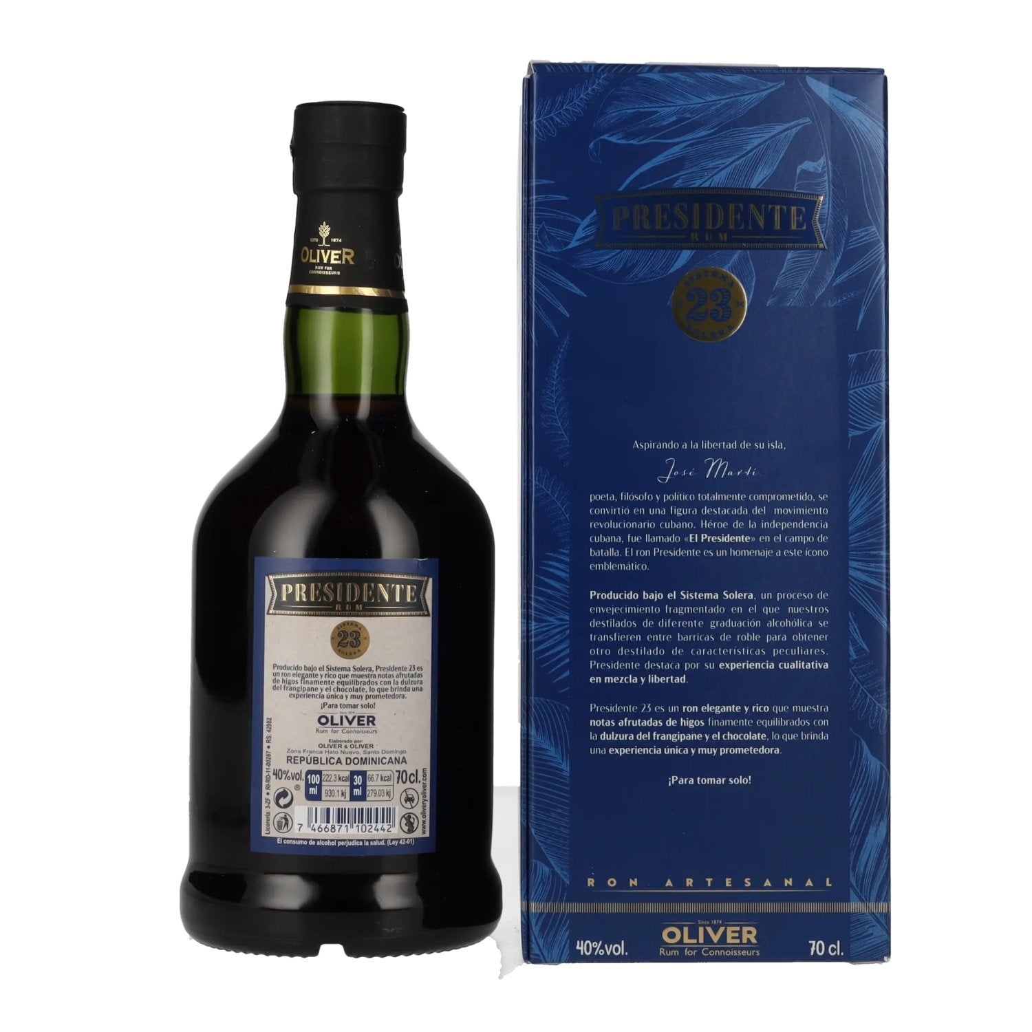 Presidente Marti 23 Sistema Solera 40% Vol. 0,7l in Geschenkbox