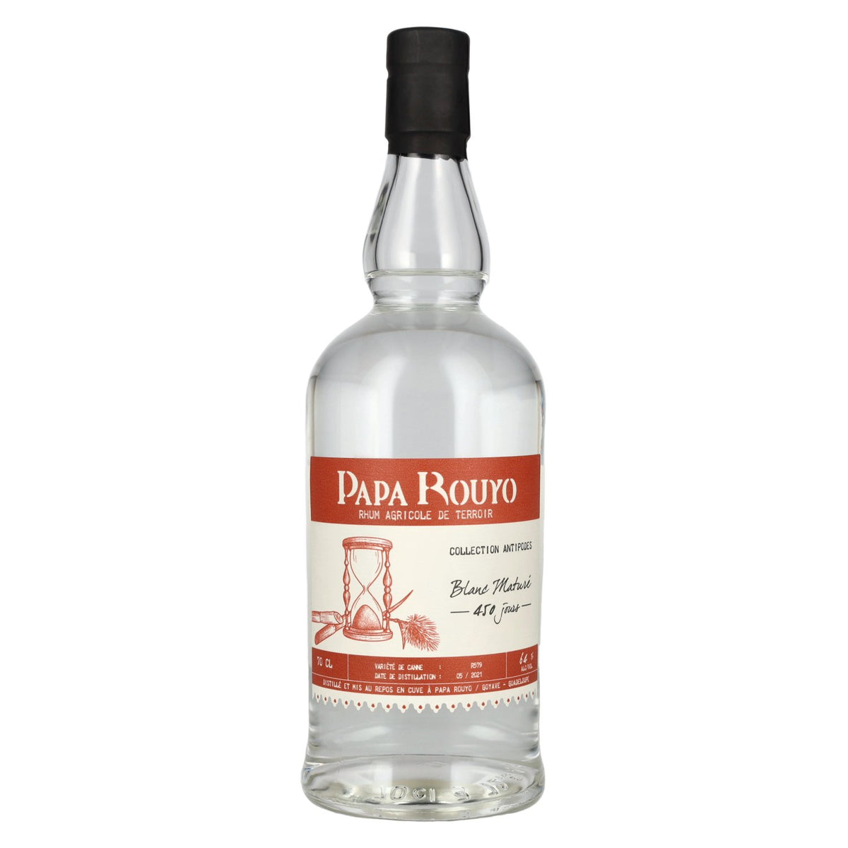 Papa Rouyo Blanc Maturé Antipodes Rhum Agricole 64% vol. 0.7 l