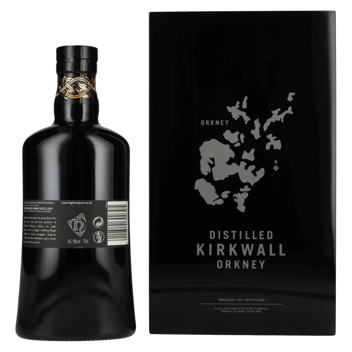 Highland Park THORFINN Single Malt Scotch Whisky 45,1% Vol. 0,7l in Holzkiste