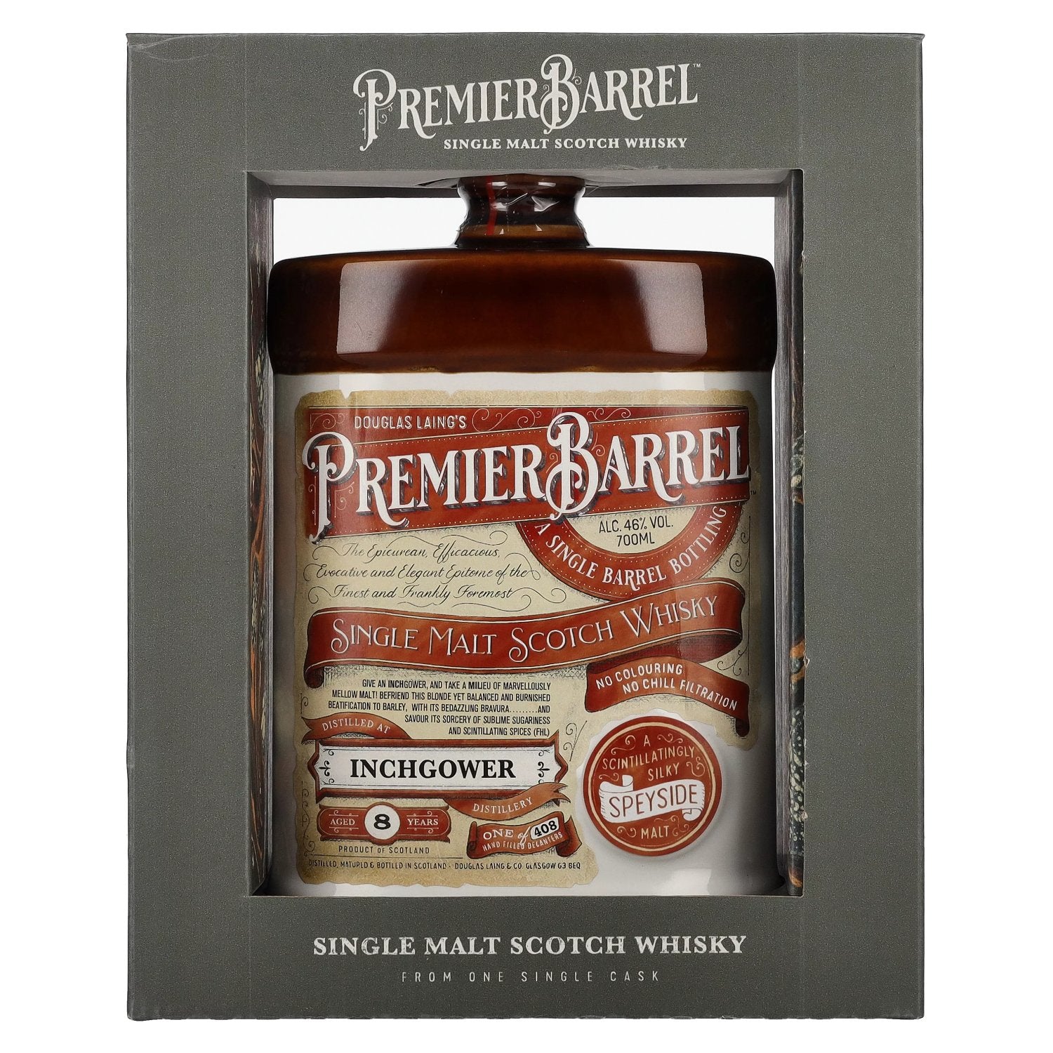 Douglas Laing PREMIER BARREL Inchgower 8 Years Old Single Malt 46% Vol. 0,7l in Geschenkbox