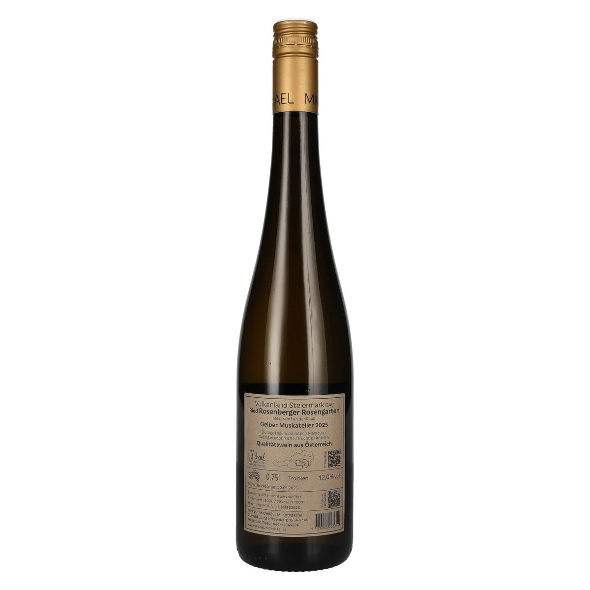 MICHAEL Yellow Muscat Ried Rosenberger Rosengarten Vulkanland Styria DAC 2025 12% vol. 0.75 l