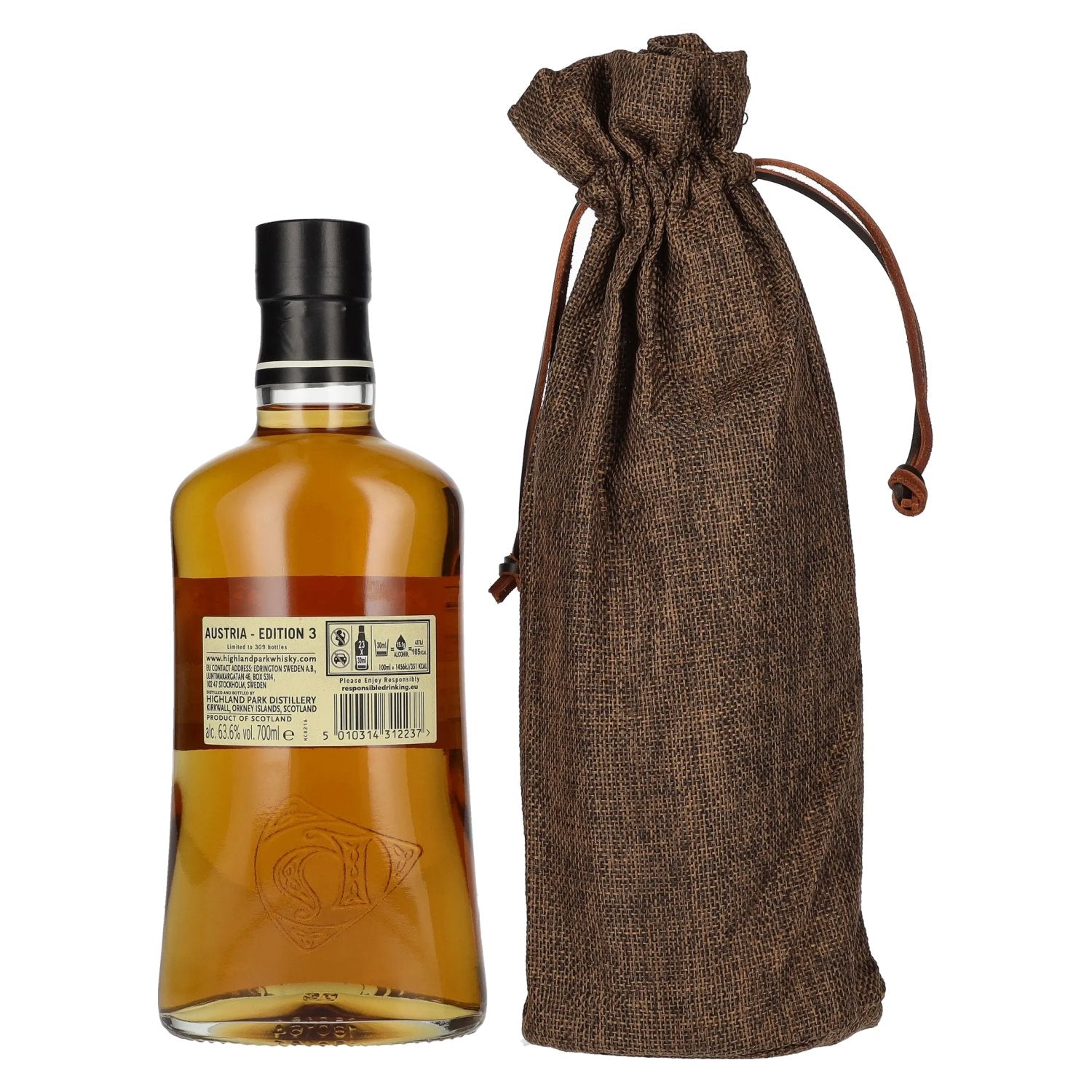 Highland Park 11 Years Old AUSTRIA - EDITION 3 2009 63.6% Vol. 0.7l in a linen bag