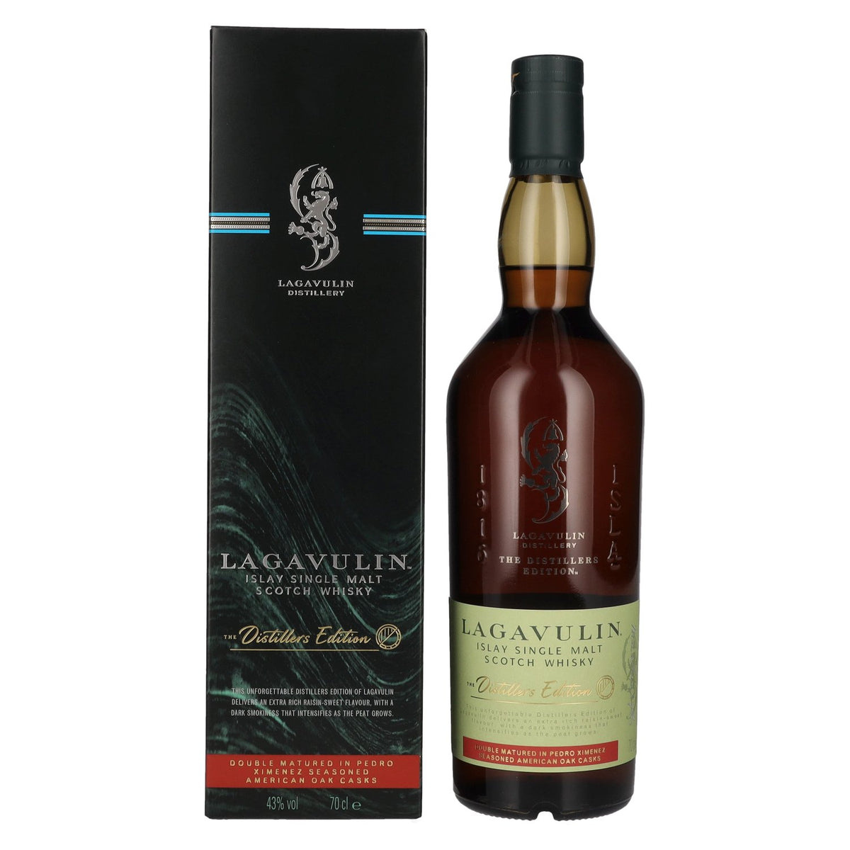 Lagavulin The Distillers Edition Double Matured Islay Single Malt Whisky 2023 43% Vol. 0.7L in Gift Box