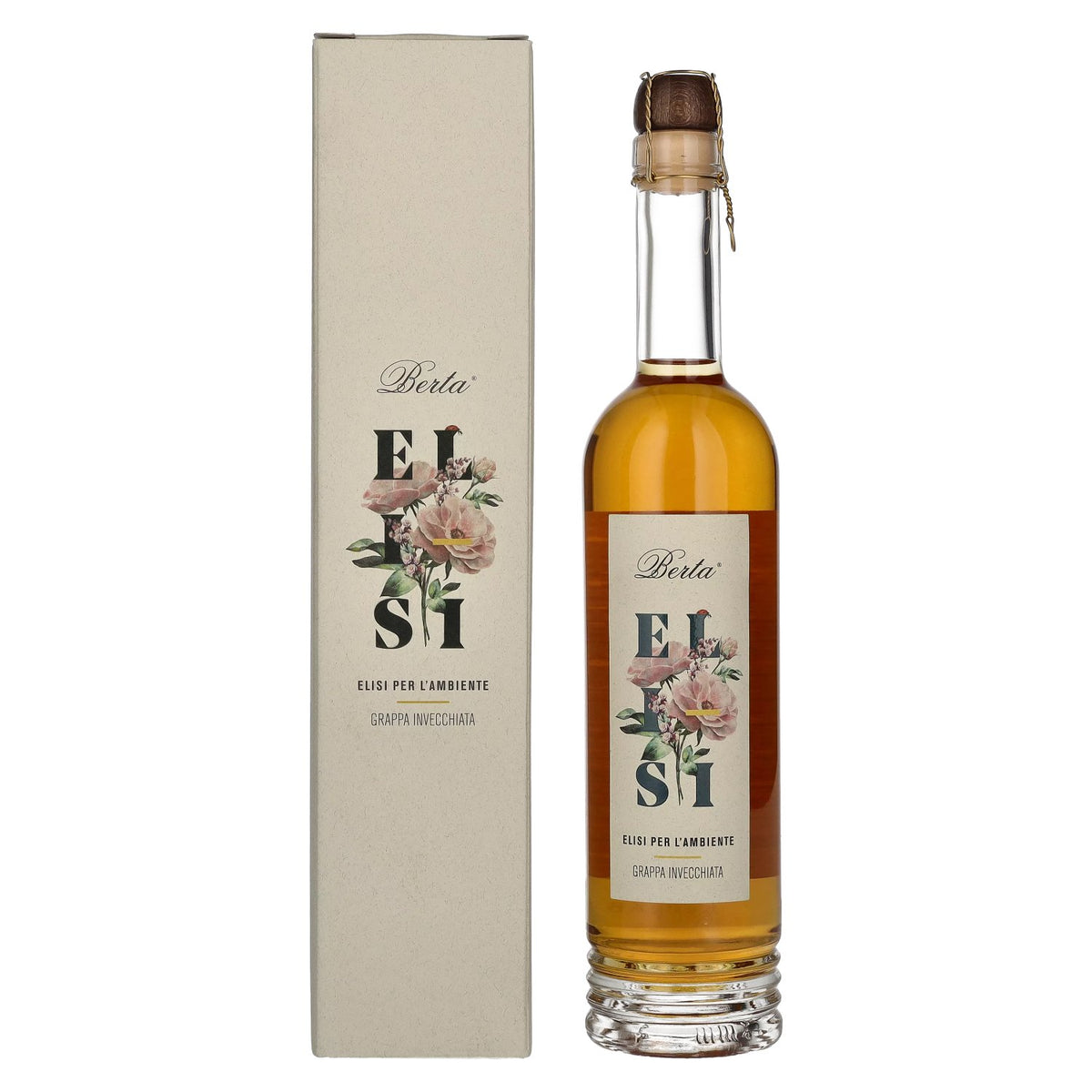 Berta Grappa Elisi per L'Ambiente Grappa Invecchiata 43% Vol. 0,5l in gift box