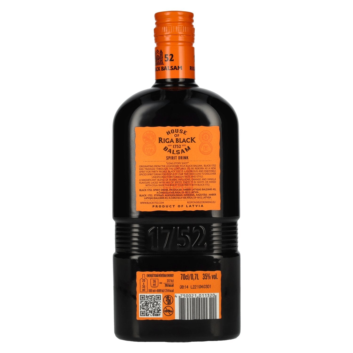 Riga Black Balsam BLACK 1752 Spirit Drink 35% Vol. 0,7l