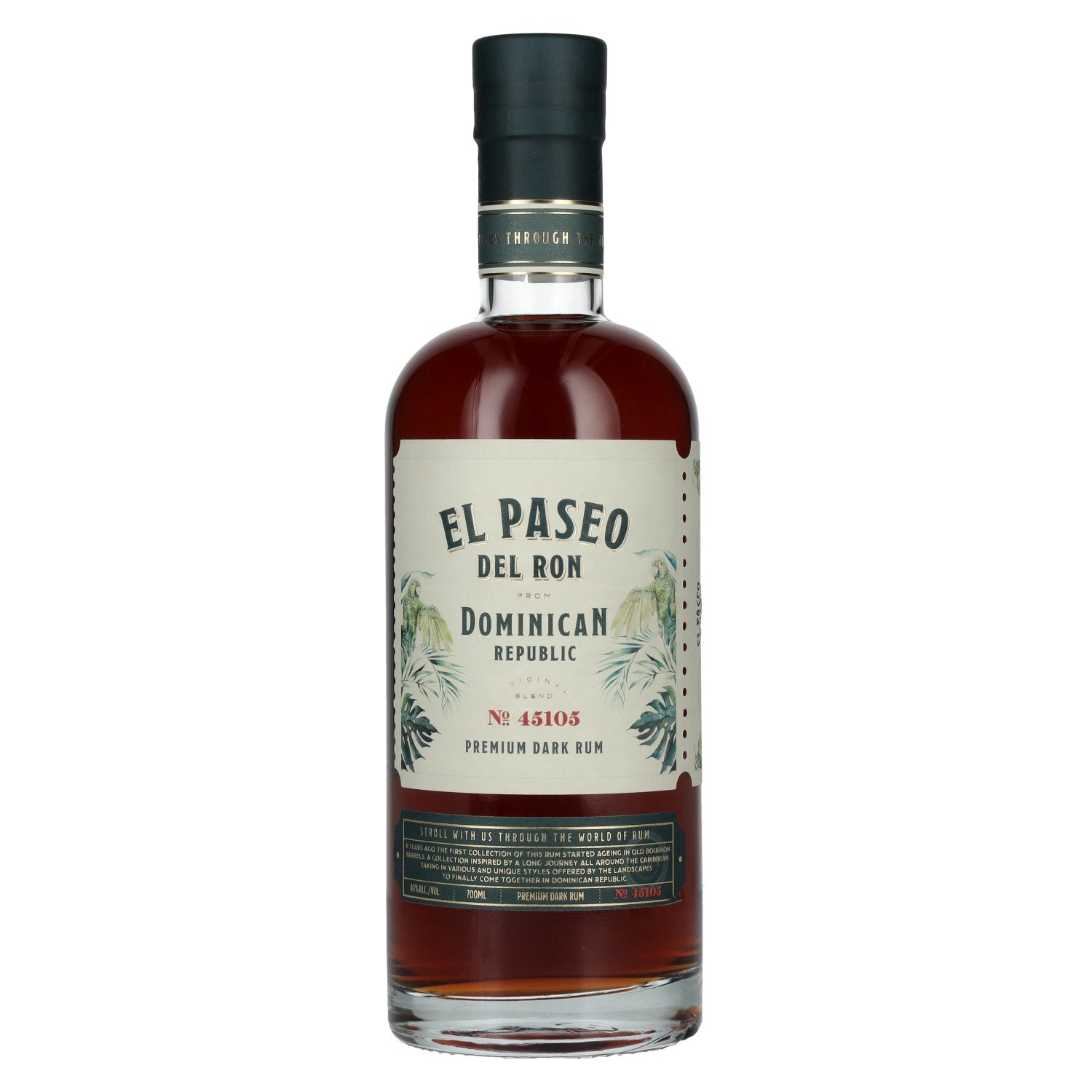El Paseo del Ron Premium Dark Rum No. 45105 40% Vol. 0,7l