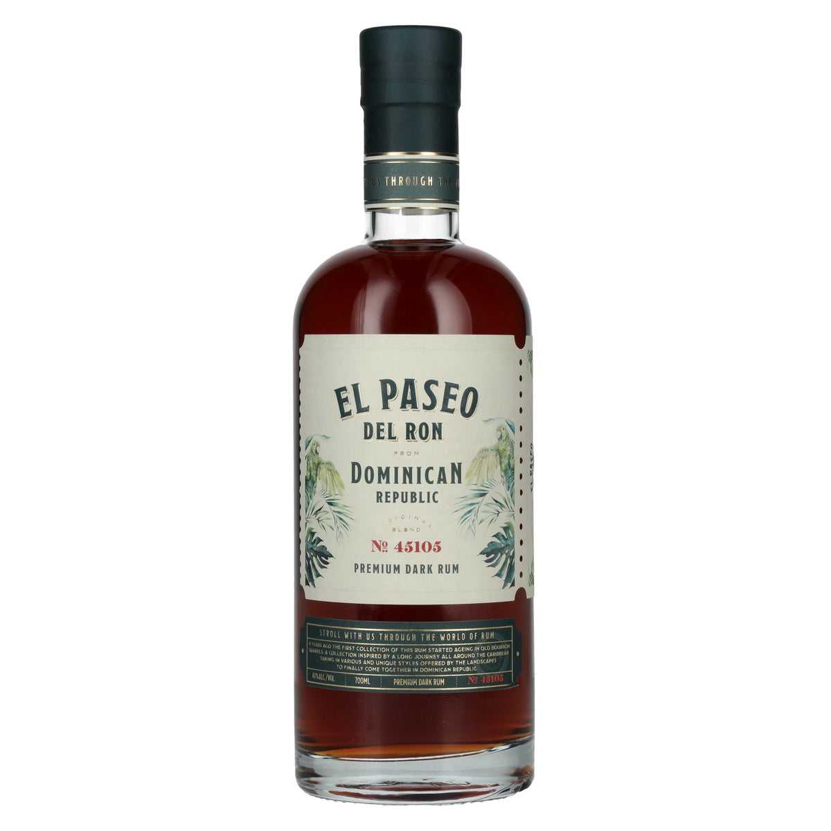 El Paseo del Ron Premium Dark Rum No. 45105 40% Vol. 0.7l