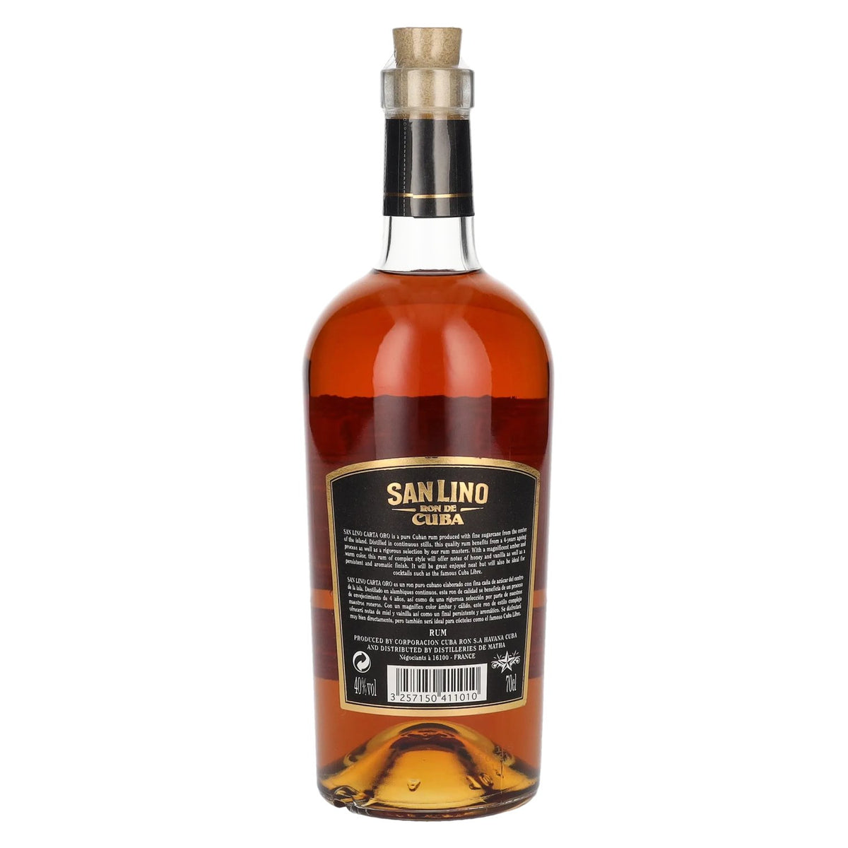 San Lino Ron de Cuba CARTA ORO Extra Añejo 40% Vol. 0.7l